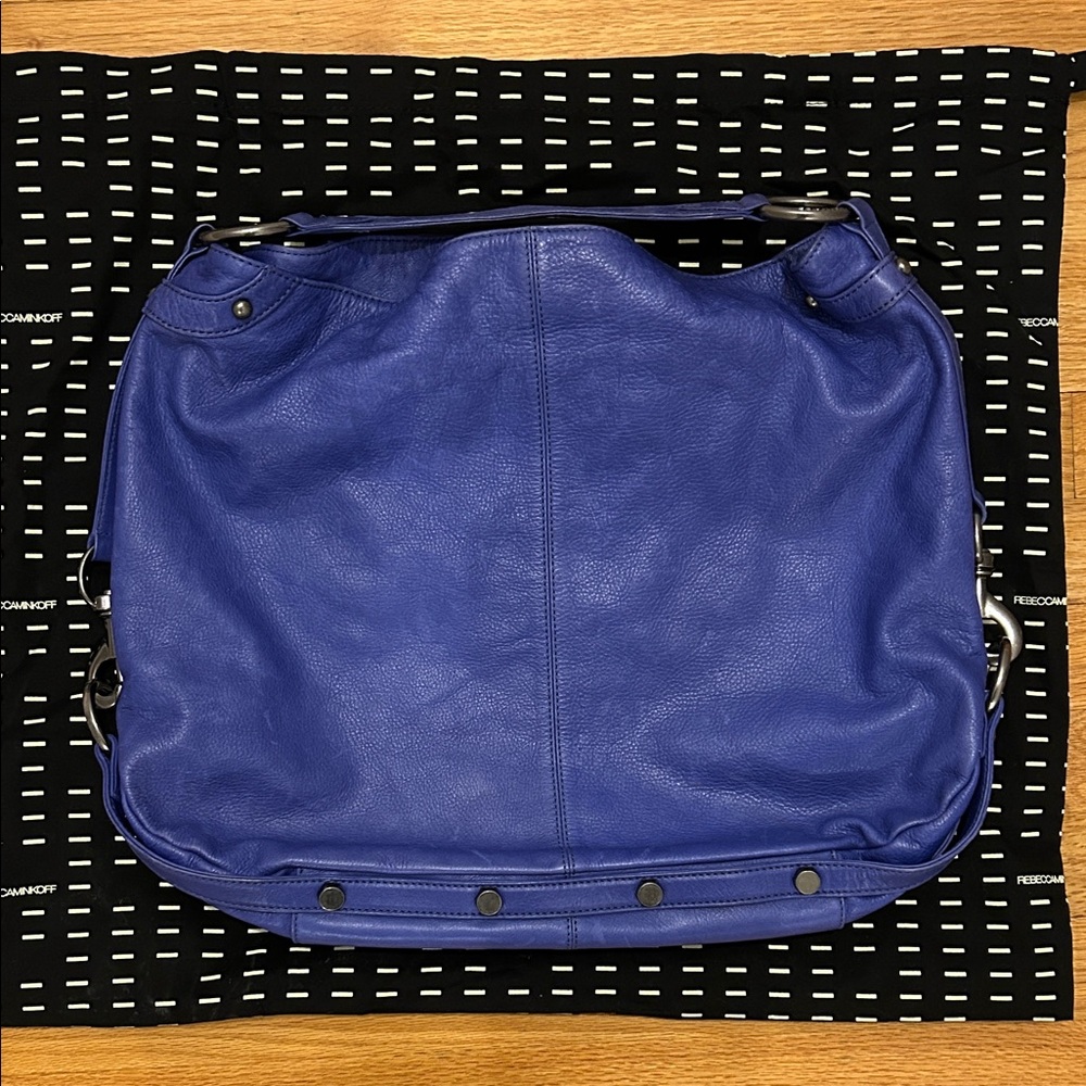 Rebecca Minkoff Blue Leather Shoulder Bag.